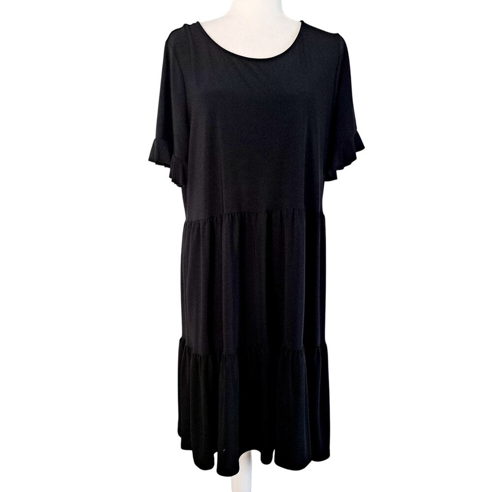 Nicole Miller Flutter Sleeve Shift Dress